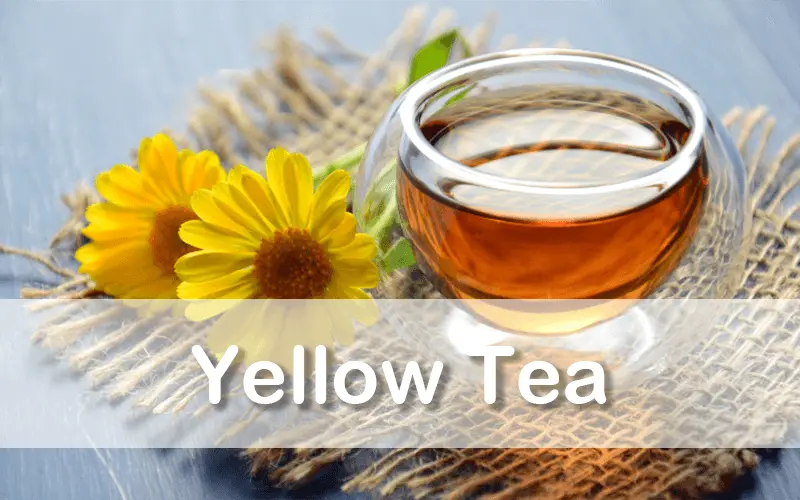 a cup of yellow tea