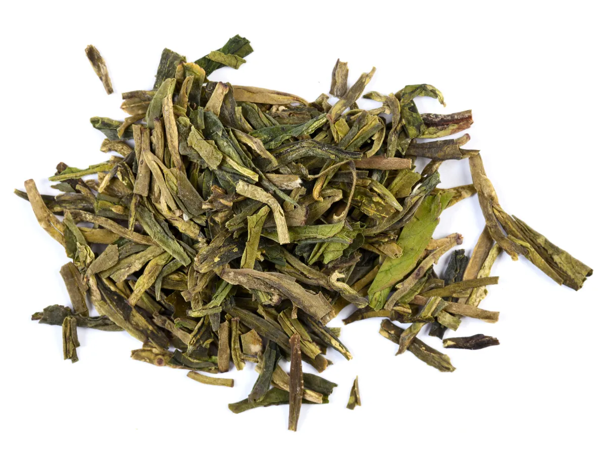 xihu longjing tea dry leaves